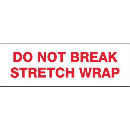 2" x 55 yds. - "Do Not Break Stretch Wrap" (18 Pack) Tape Logic<span class='rtm'>®</span> Messaged Carton Sealing Tape