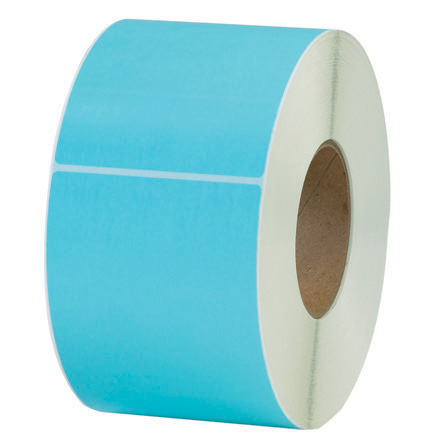 4 x 6" Light Blue Thermal Transfer Labels