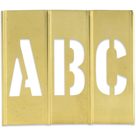 2" Letter/Number Brass Stencils