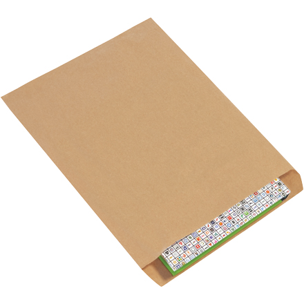 12 x 15" Kraft Flat Merchandise Bags