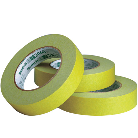 1" x 60 yds. (12 Pack) 3M<span class='tm'>™</span> 2060 Masking Tape