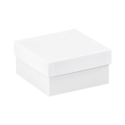6 x 6 x 3" White Deluxe Gift Box Bottoms