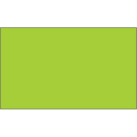 3 x 5" - Fluorescent Green Removable Rectangle Labels