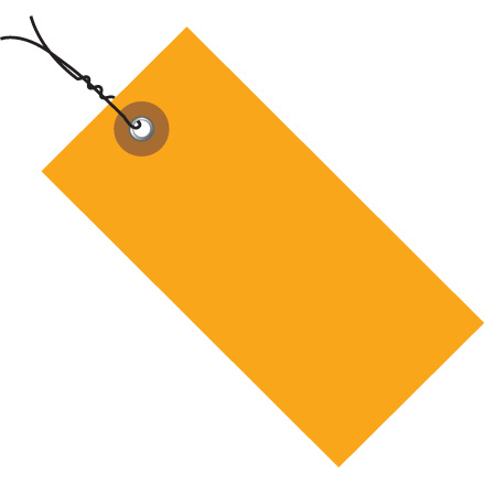 3 <span class='fraction'>3/4</span>" x 1 <span class='fraction'>7/8</span>" Orange Tyvek<span class='rtm'>®</span> PW Shipping Tag