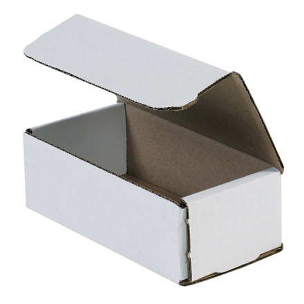 6 x 3 <span class='fraction'>5/8</span> x 2" White Corrugated Mailers