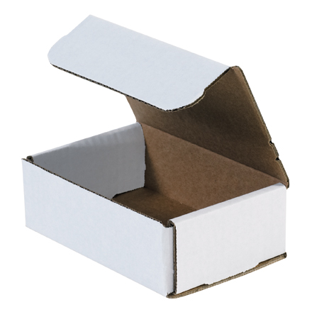 6 x 4 x 2" White Corrugated Mailers