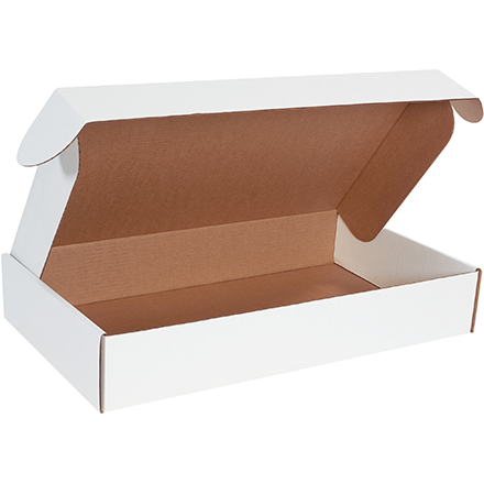 24 x 14 x 4" White Deluxe Literature Mailers