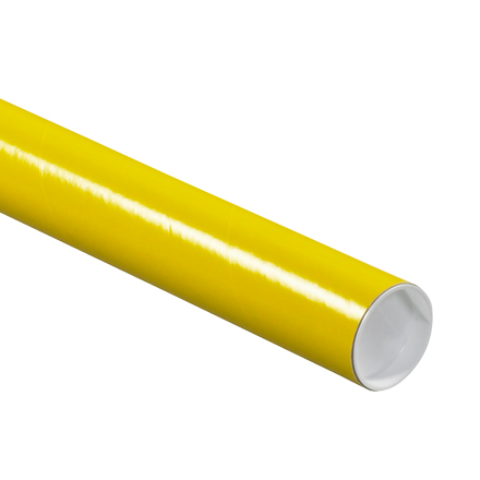 2 x 24" Yellow Tubes with Caps